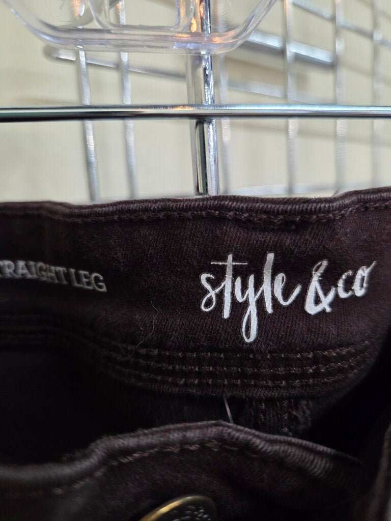 'Style & Co Straight Straight Leg Denim 6S
