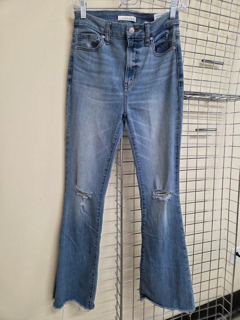'Eunina' Super High Rise Flare Denim Jeans Sz 5