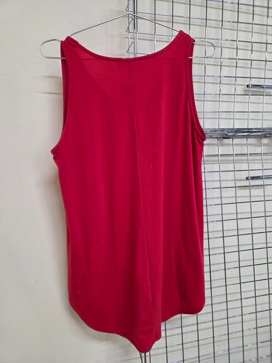 Ladies Zenana Sleeveless Knit Tunic Top Sz L