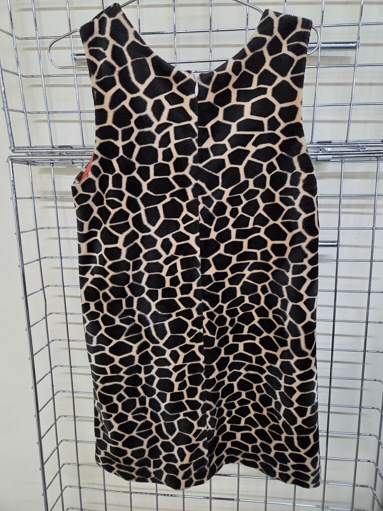 Girl's Cottontail Originals Velvet Cheetah Print Sleeveless Dress