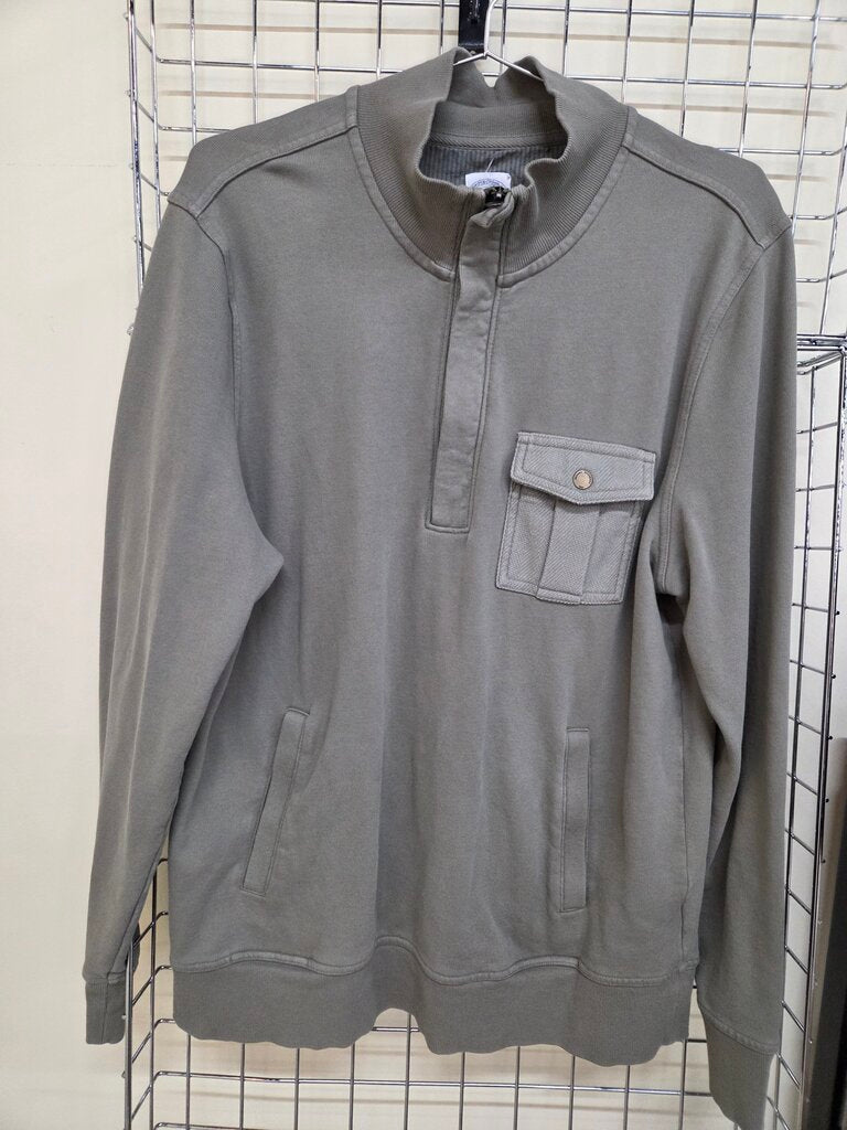 Brooks Bros L/S 2 Pocket 1 pocket w/Zip Neck VNT