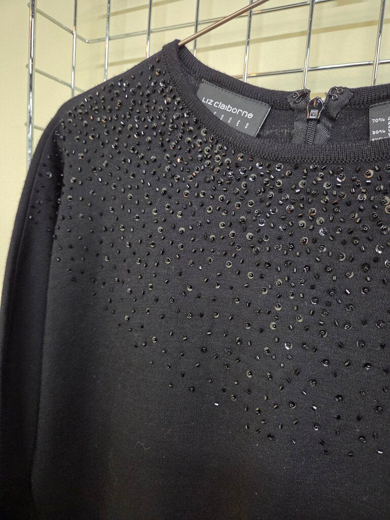 Liz Claiborne Dress w/ Beaded Embellishment sz S