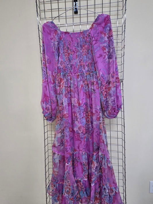 New w/Tags 'Henly' Long Puff Sleeve high Bodice Spring/Summer Dress