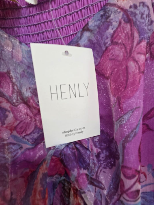 New w/Tags 'Henly' Long Puff Sleeve high Bodice Spring/Summer Dress