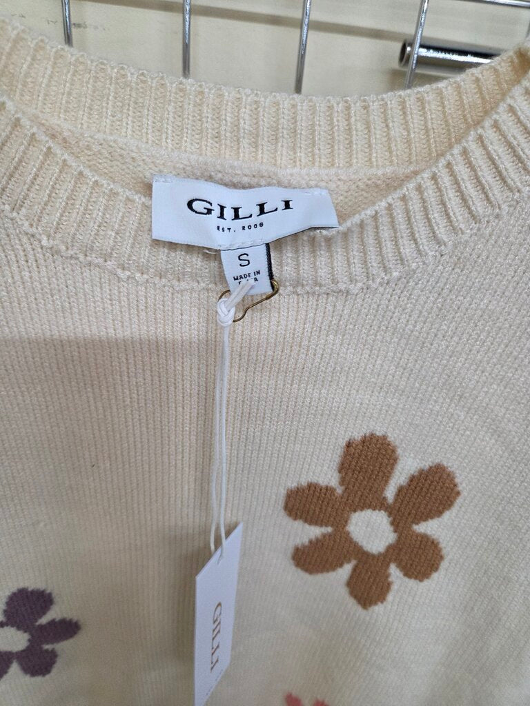 NWT 'Gilli' Flutter Sleeve Sweater with Floral sz S