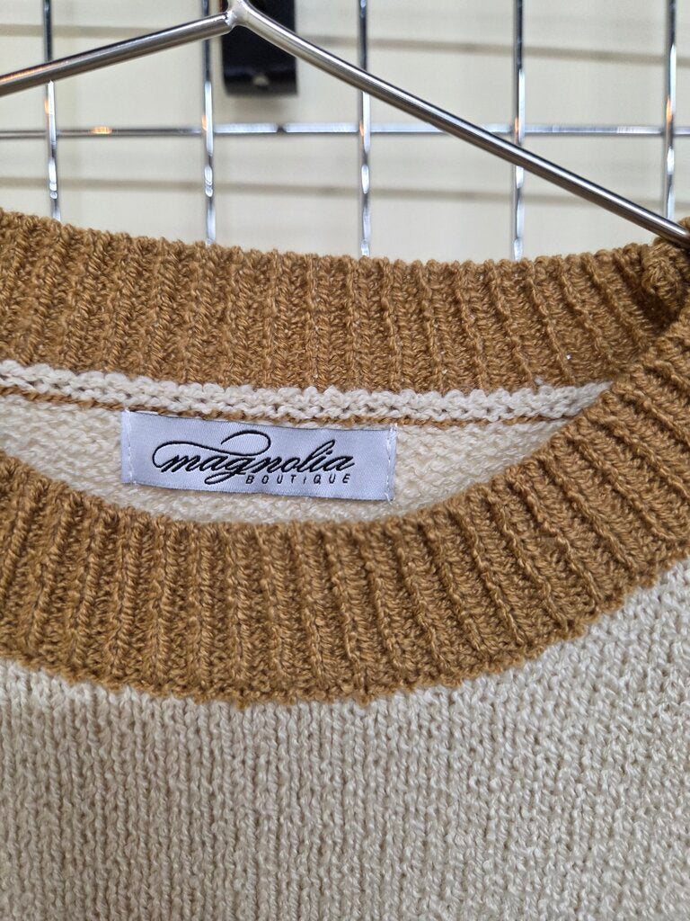 Magnolia Boutigue 3/4 Sleeve Light Summer Sweater Size S