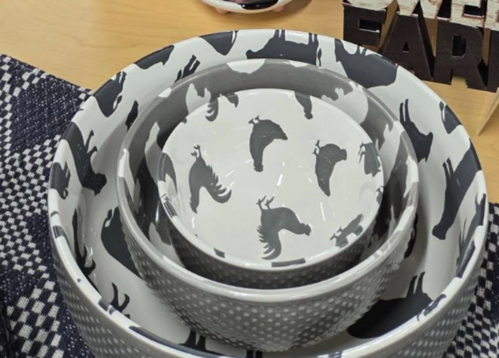 Farm animal bowls Set of 3