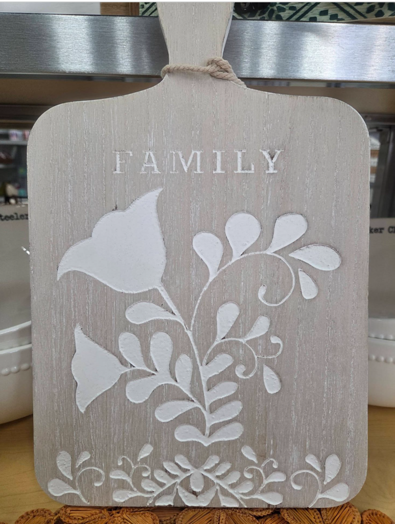 Family decorative cutting board