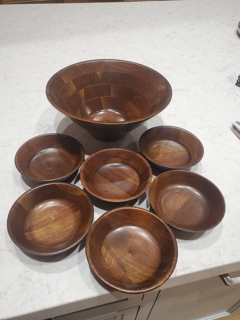 Giftwood heirloom wood bowls set of 7