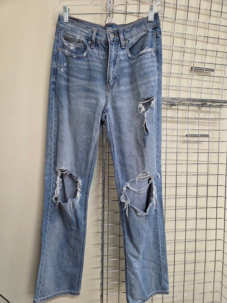 Womens American Eagle Low Rise Baggy Jeans