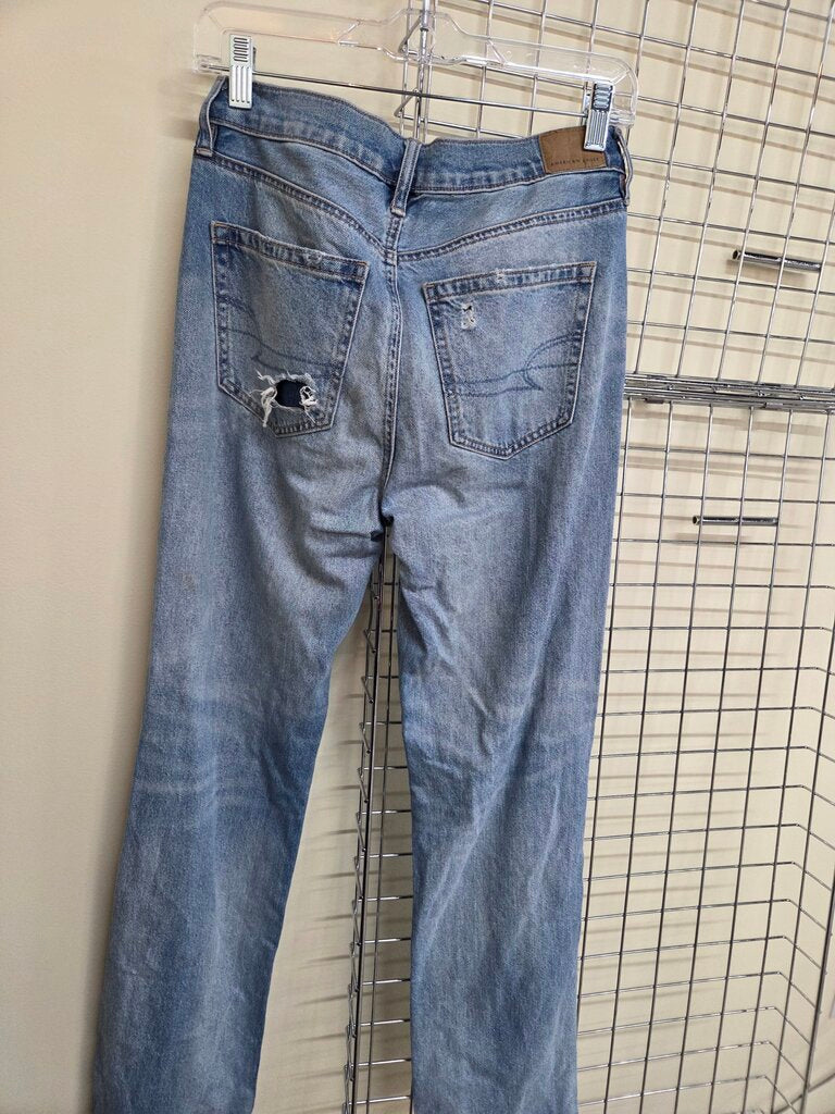 Womens American Eagle Low Rise Baggy Jeans