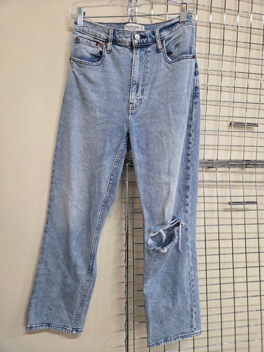 Abercrombie & Fitch The Ankle Straight Ultra High Rise Jeans sz 0