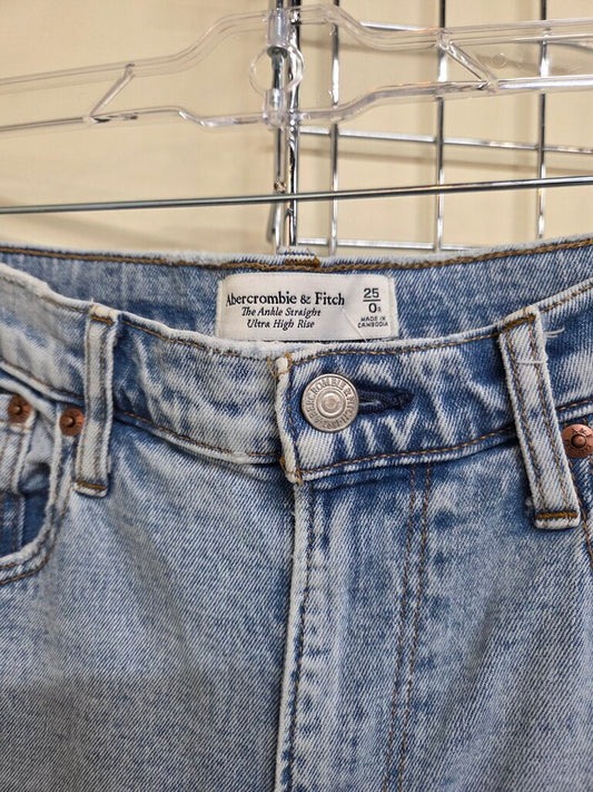 Abercrombie & Fitch The Ankle Straight Ultra High Rise Jeans sz 0