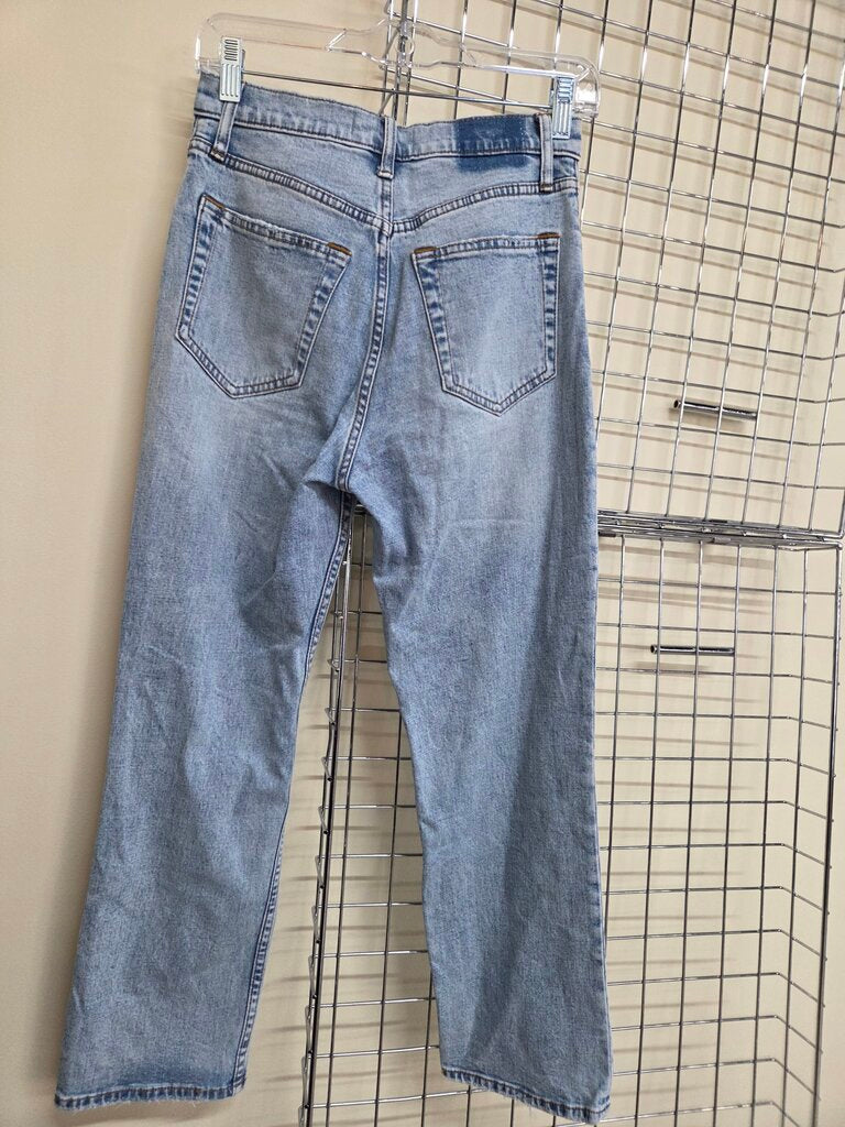 Womens Abercrombie & Fitch The Ankle Straight Ultra High Rise Jeans