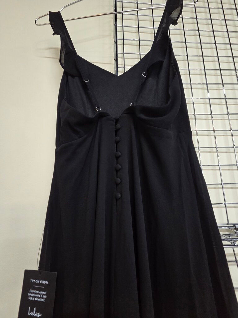 Womens Lulus black sleeveless maxi dress