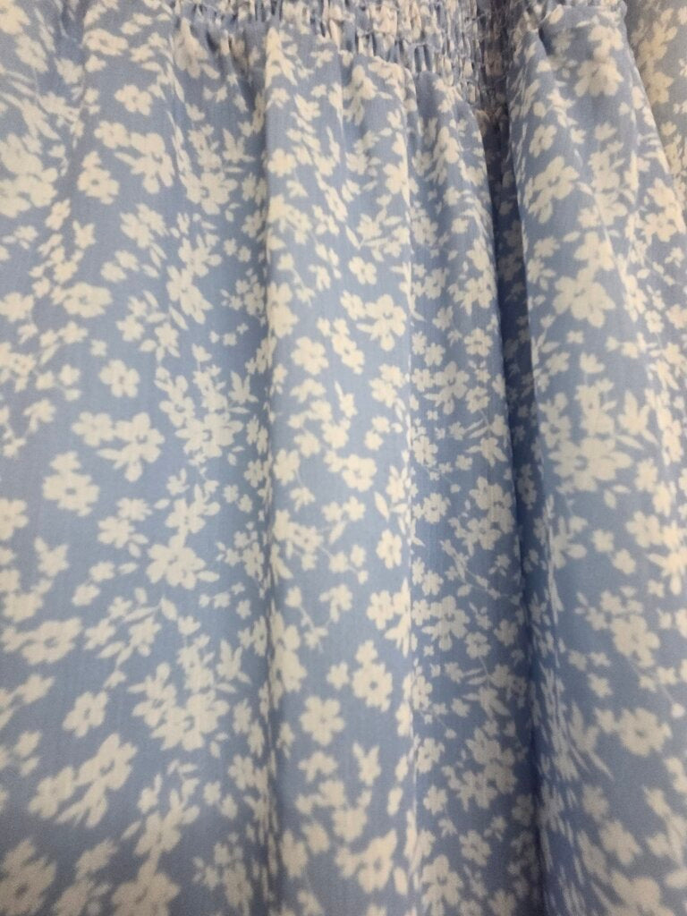 Womens Altar'd State Blue Floral Smocked Dress