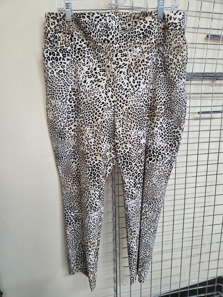 Chicos Cheetah Print Dress Pants