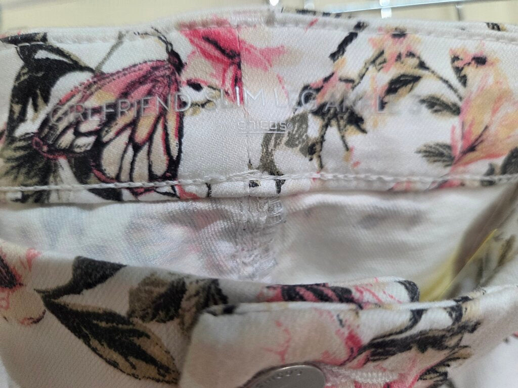 Women's Chico Girlfriend Slim Leg Ankle Pants sz 3