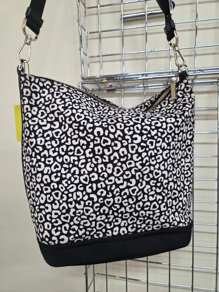 NWOT Chelsea Leopard Heart Duffle Crossbody by Kate Spade