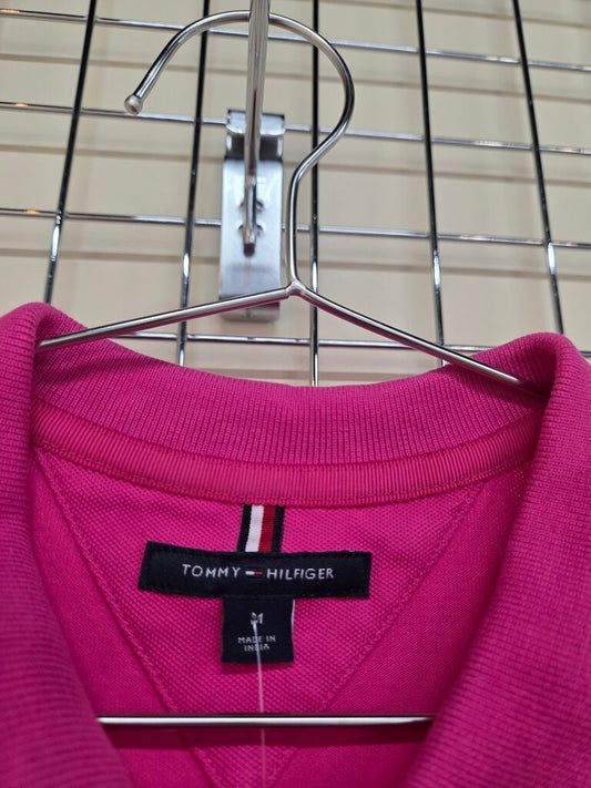 Womens Tommy Hilfiger pink polo dress sz M