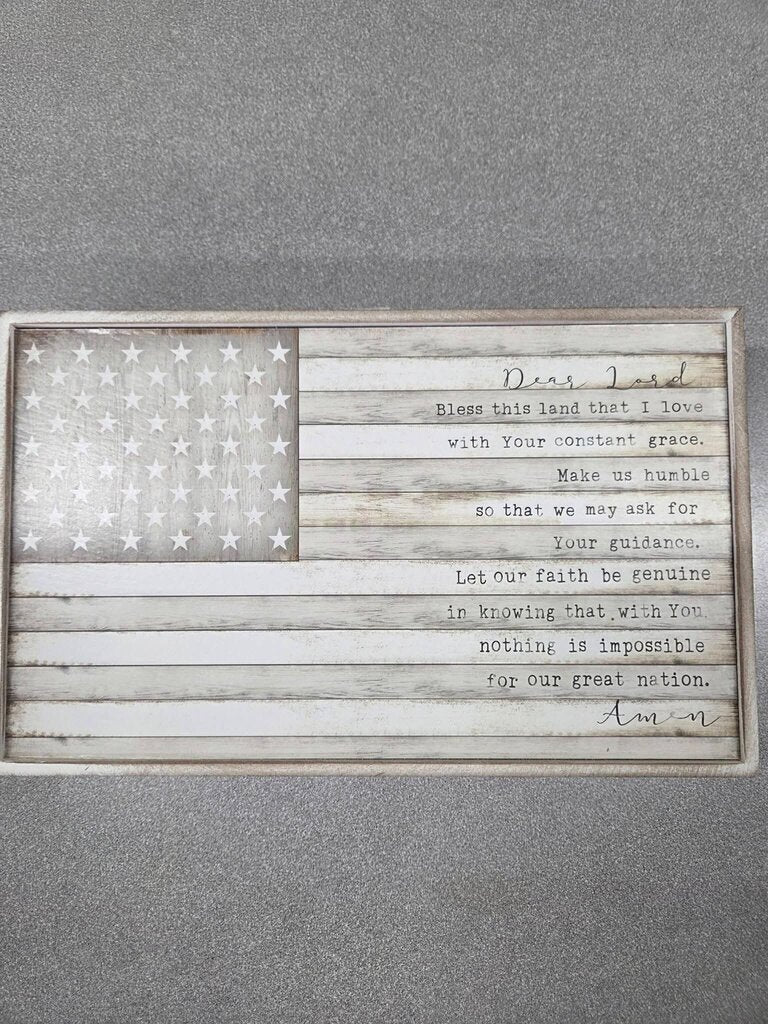 Patriotic Wood Plaque