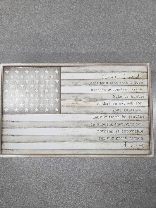 Patriotic Wood Plaque