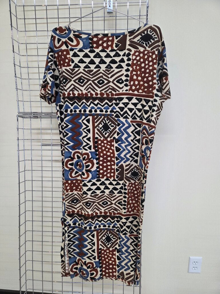 Liz&Co Geometric Print Shift Dress