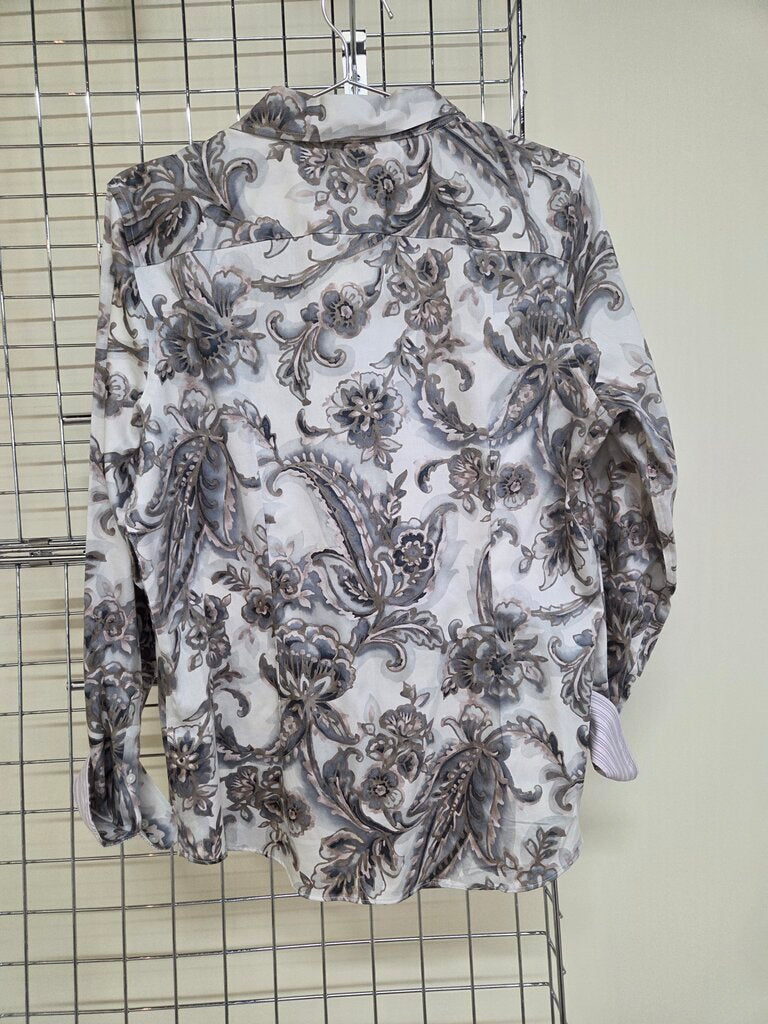 Chaps 'No Iron' L/S Paisley Print Button Up Shirt
