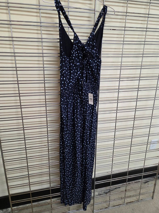 Loft Navy Blue smocked waistband jumper sz 14