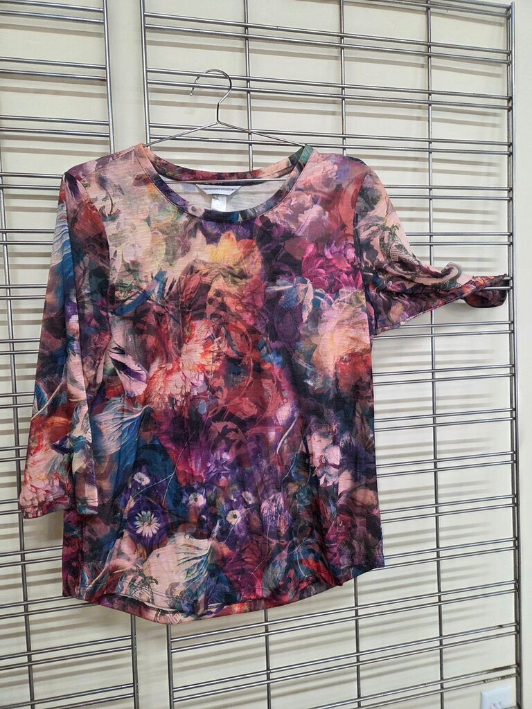 Christopher & Banks 3/4 Sleeve Dress Shirt