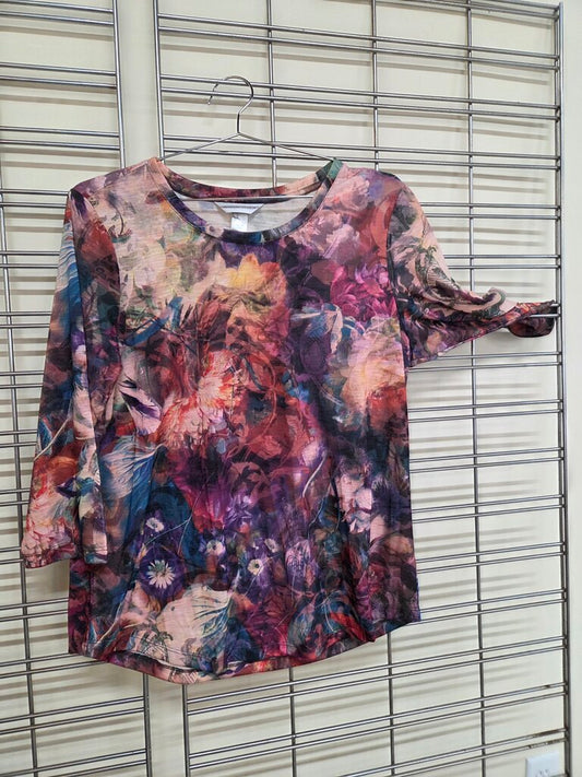 Christopher & Banks 3/4 Sleeve Dress Shirt