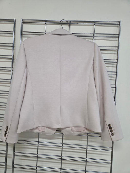 NWT Ann Taylor Beige Stretch Knit Blazer sz 8