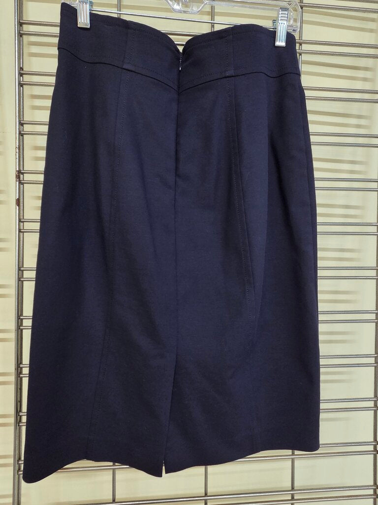 Ladies Ann Taylor Navy 2 Piece Business Blazer and Skirt