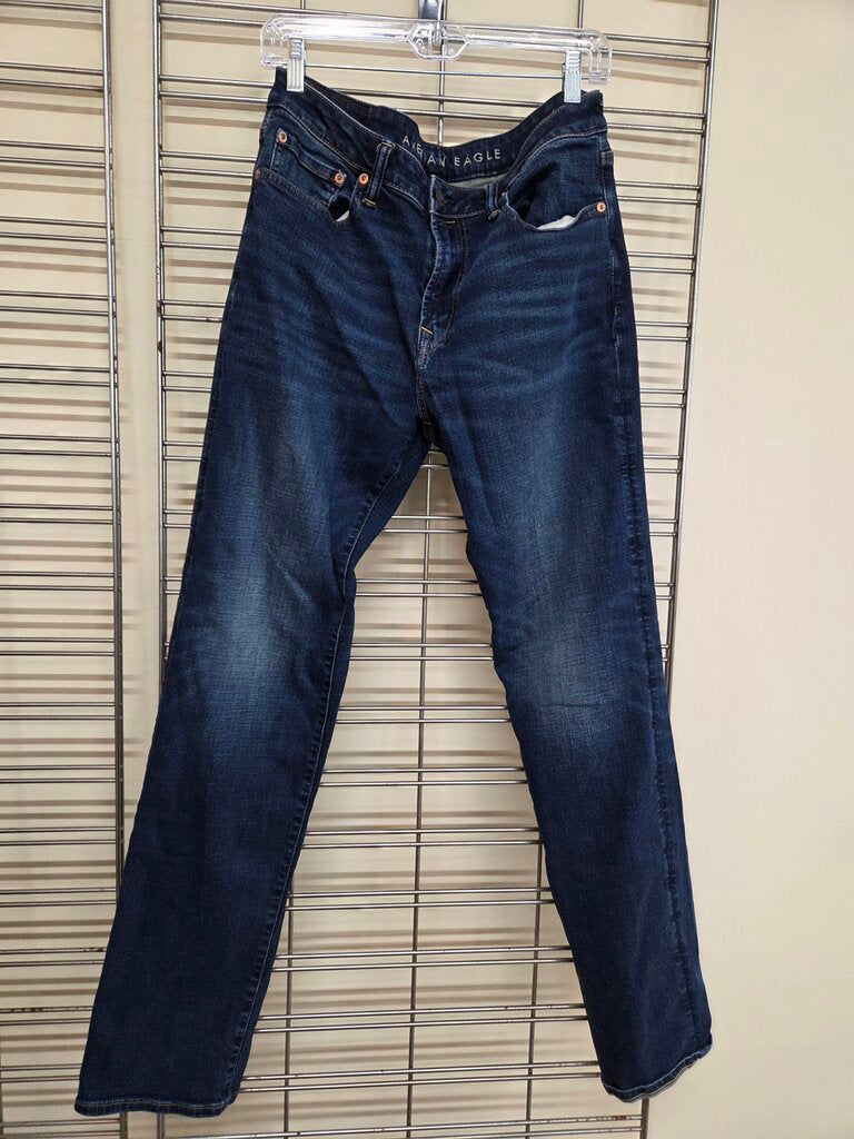 Mens American Eagle Relaxed Straight Jeans 32x36