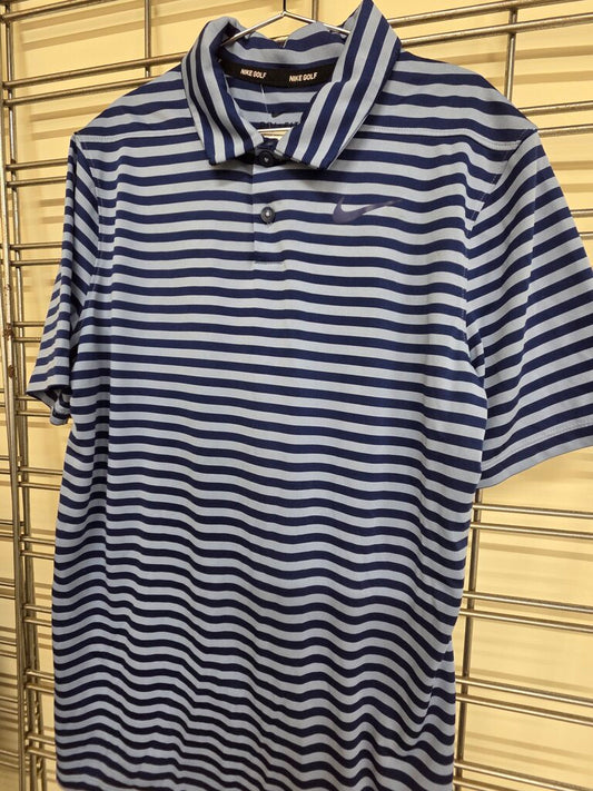 Boys Nike Golf Striped Polo Short Sleeve Shirt sz Youth XL