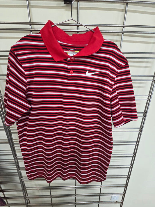 Boys Nike Standard Fit Striped Polo Short Sleeve Shirt sz Youth XL