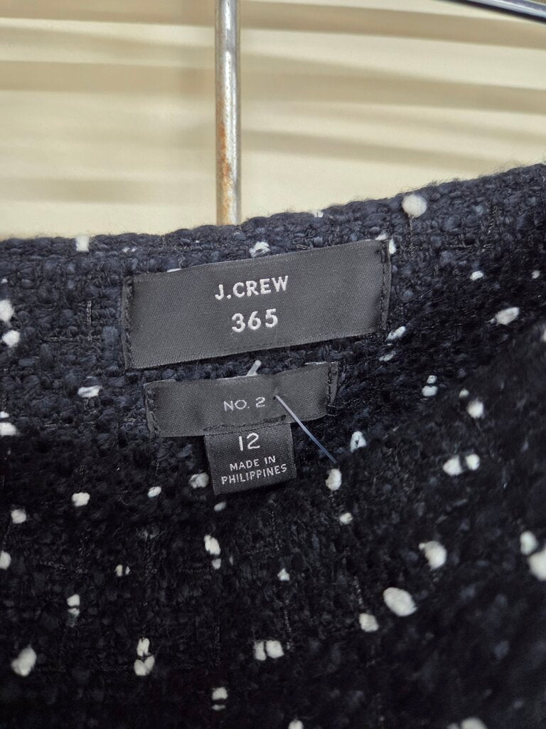 JCrew Flake Tweed Pencil Skirt sz 12
