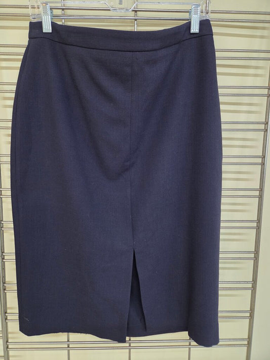 Ann Taylor Classic Navy Tailored Pencil Skirt sz 12