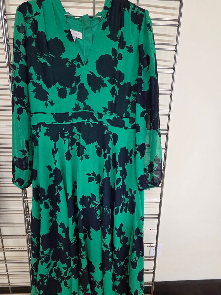 Womens Hobbs London Auroa Midi Dress sz 12