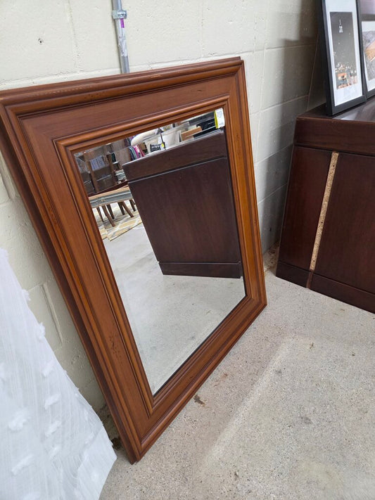 Solid Wood Framed Wall Mirror w/ Classic Molding