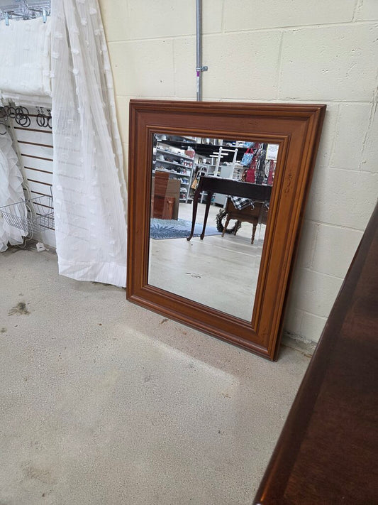 Solid Wood Framed Wall Mirror w/ Classic Molding