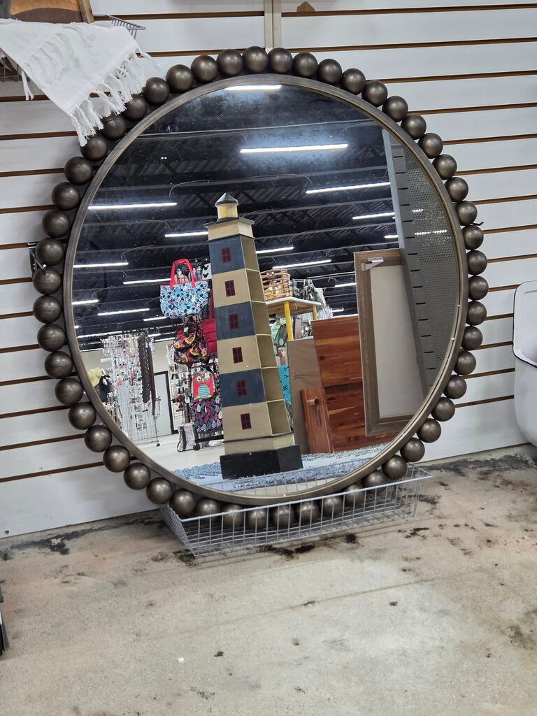 Large Brushed Gold Frame Mirror - New