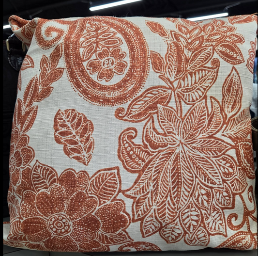 New without tags Terra Cotta Paisley Print Pillows