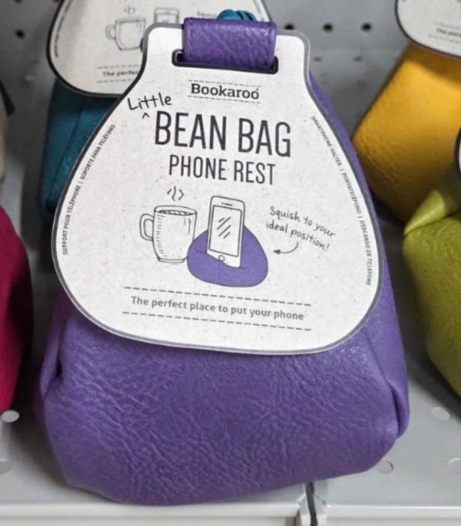 Bean Bag Phone Rest purple