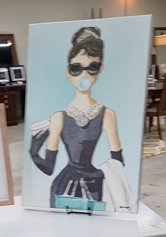 Audrey wrapped canvas 24" H x 16" W x 1.5" D