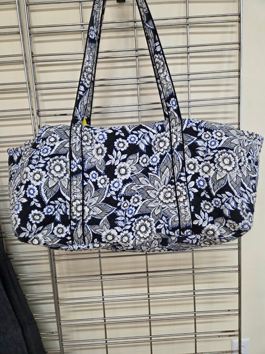 Vera Bradley "Snow Lotus" Floral Cotton Quilted Tote