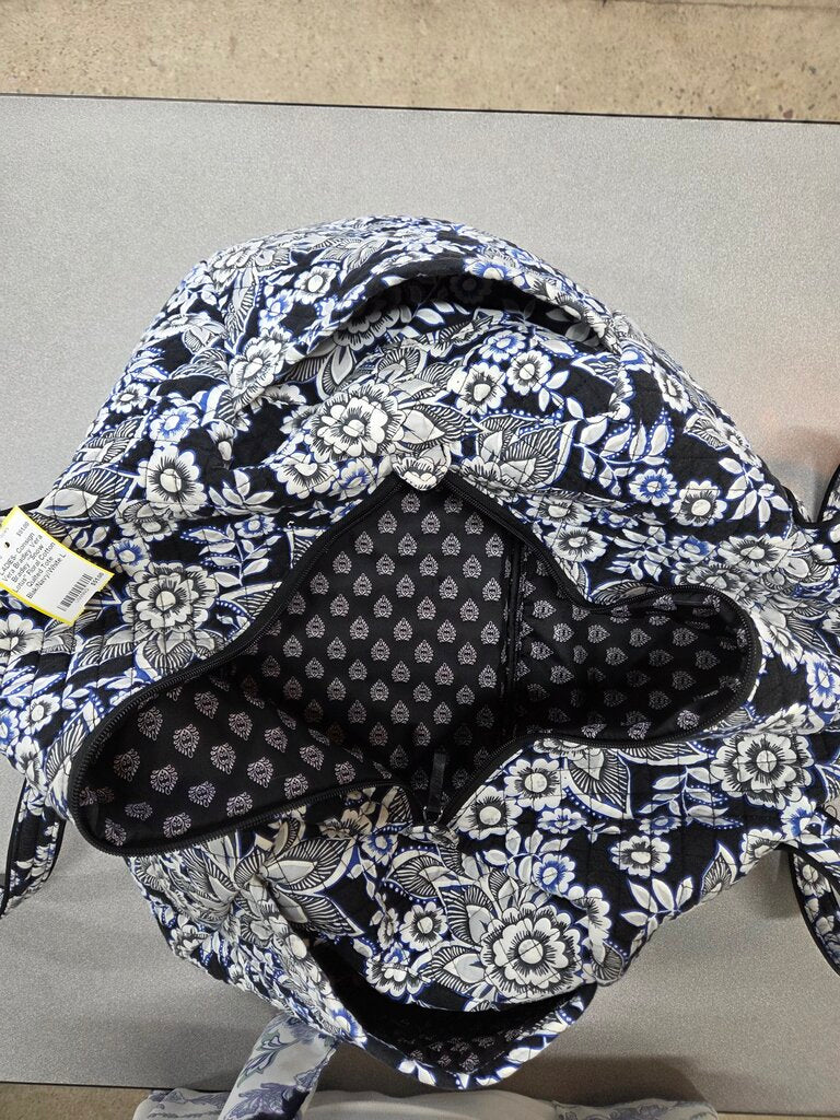 Vera Bradley "Snow Lotus" Floral Cotton Quilted Tote