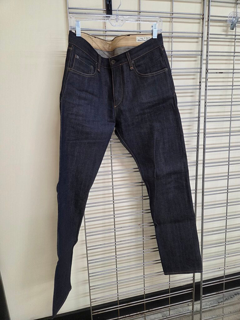 Men's Rag & Bone premium raw denim jeans Straight Fit 42x42