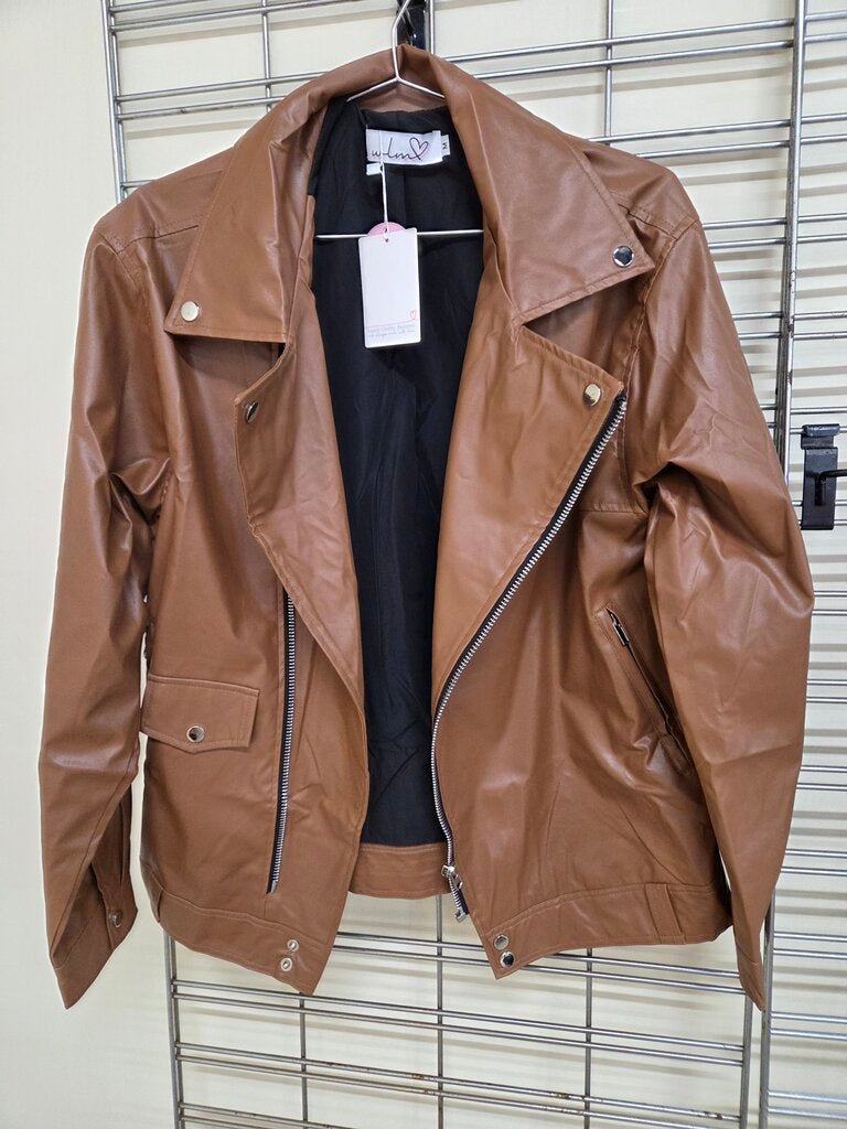 With Love Molly brown vegan jacket