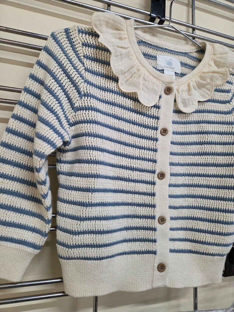 NWT Baby Girls Cloud Island 2Pc Striped Sweater Set sz 18M